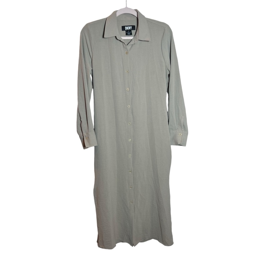 DKNY Button Down Midi Shirt Dress, Size US 6